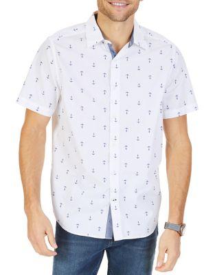 Nautica Anchor Print Short-sleeve Shirt