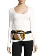 Marc Jacobs Colorblocked Leather-trim Belt Bag