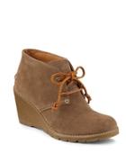 Sperry Stella Prow Suede Wedge Ankle Boots