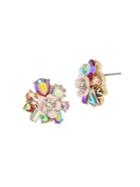 Betsey Johnson Floral Stone Cluster Stud Earrings