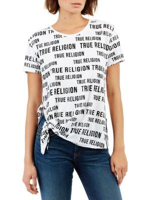True Religion Tie Side Tee
