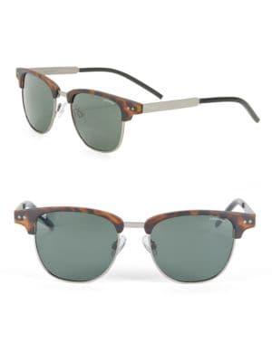 Polaroid Havana 51mm Polarized Horn-rimmed Sunglasses