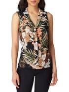 Tahari Arthur S. Levine Rain Forest Print Blouse