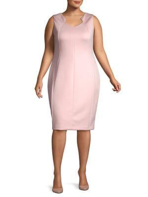 Calvin Klein Plus Classic Sleeveless Sheath Dress