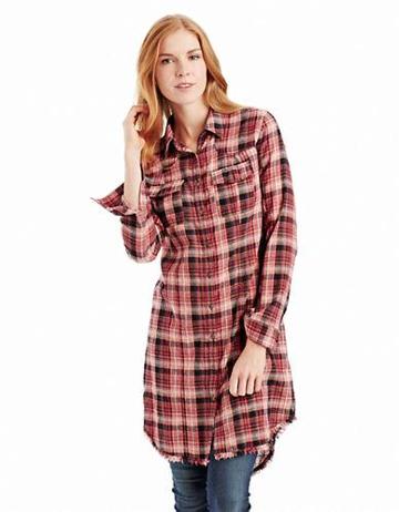 Free People Plaid Button-up Top