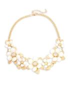 Design Lab Lord & Taylor Crystal Flower Statement Necklace