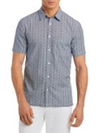 Lacoste Printed Chambray Relaxed-fit Button-down Shirt