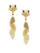 Swarovski Goldplated And Crystal March Fox Earrings