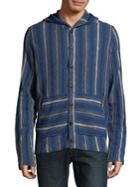 Lucky Brand Hooded Cotton Button-down Shirt