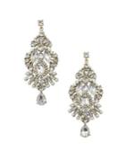 Belle By Badgley Mischka Pearl Party Crystal Statement Earrings