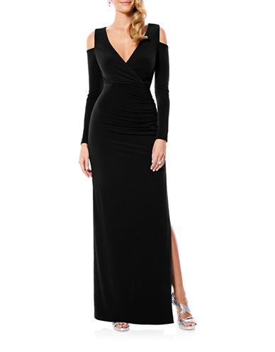 Laundry By Shelli Segal Cold Shoulder Gown