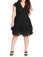 City Chic Plus Dreamy Flirt Knee-length Dress