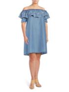 Context Plus Off-the-shoulder Cotton Dress