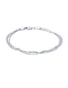 Lord & Taylor Sterling Silver Ball-bar Chain Bracelet- 8in