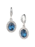 Givenchy Rhodium-plated And Glass Crystal Drop Earrings