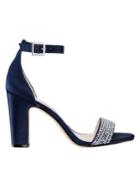 Nina Suzette Embellished Block Heel Sandals