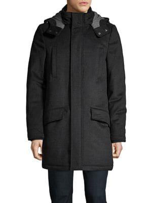 Tommy Hilfiger Wool-blend Hooded Coat