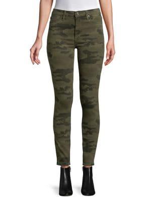 Hudson Jeans Camo High-rise Skinny Jeans