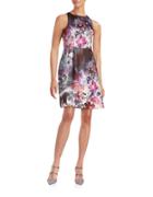 Adrianna Papell Floral Fit-and-flare Dress