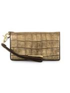 Brahmin Templo Debra Logo Leather Wristlet