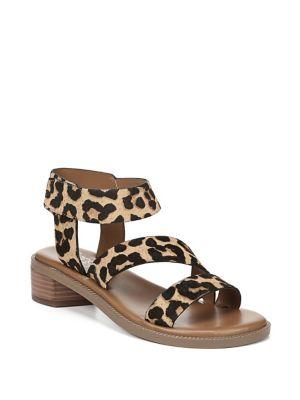 Franco Sarto Landry Ankle-strap Calf Hair Sandals