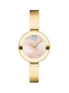 Movado Bold Yellow Gold Ion-plated Stainless Steel Bangle Watch