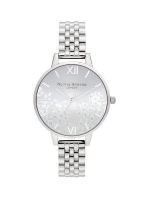Olivia Burton Swarovski Crystal Silvertone Watch