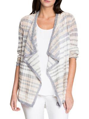 Nic+zoe Shore Stripe Cardigan