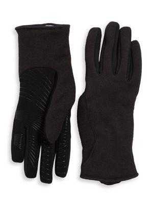 Ur Powered Sweater Knit Faux-fur Trimmed Tech Gloves