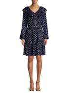 Michael Michael Kors Ruffle V-neck A-line Dress