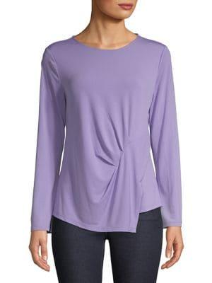 Joan Vass Side Draped Top