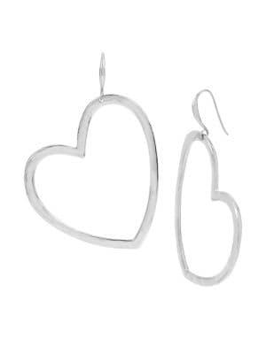 Robert Lee Morris Hearts Open Gypsy Earrings
