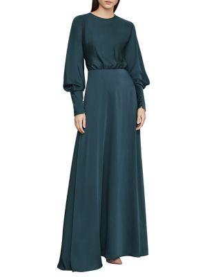 Bcbgmaxazria Retro Draped-back Gown