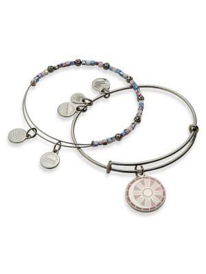 Alex And Ani 2-piece Color Infusion Cosmic Balance Ii Bracelets