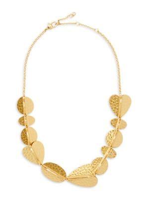 Kate Spade New York 12k Hammered Yellow Goldplated Necklace