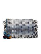 Vince Camuto Ravin Woven Fringe Pouch