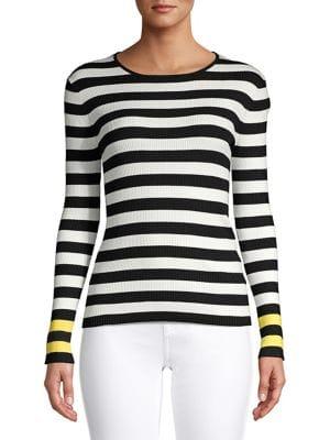 Philosophy Apparel Striped Colorblock Top
