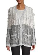 Vince Camuto Distressed Cotton-blend Cardigan