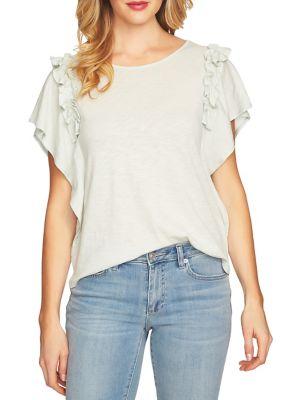 Cece Short Sleeve Tiered Ruffle Top