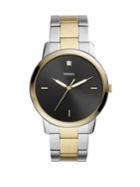 Fossil The Minimalist Carbon Series Three-hand Two-tone Stainless Steel Bracelet Watch