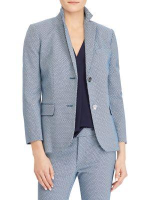 Lauren Ralph Lauren Printed Notch Lapel Blazer