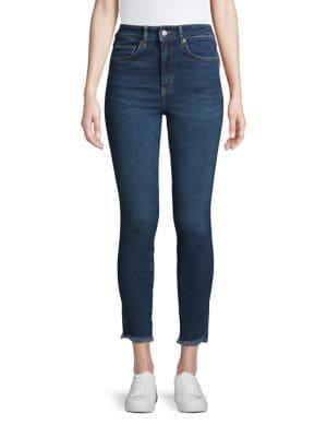 Free People Frayed Cropped Jeans