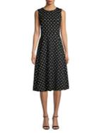 Calvin Klein Sleeveless Polka Dot Dress