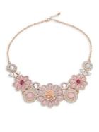 Design Lab Lord & Taylor Crystal-embellished Floral Statement Necklace