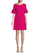 Ivanka Trump Textured Knit Bell-sleeve Dress