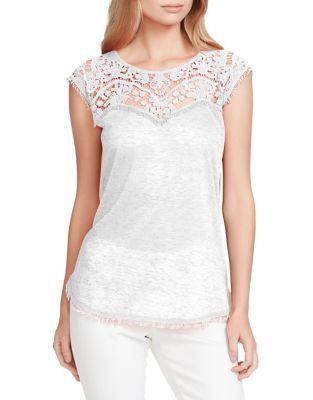 Jessica Simpson Wylma Lace Yoke Top