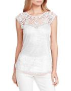 Jessica Simpson Wylma Lace Yoke Top