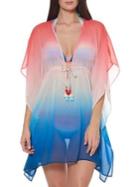 Bleu Rod Beattie Horizon Ombre Coverup Caftan