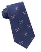 Lord & Taylor The Mens Shop Lacrosse Print Silk Tie