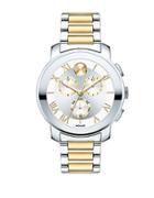 Movado Bold Bold Two-tone Stainless Steel Chronograph Bracelet Watch